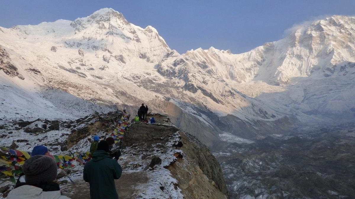 Nepal Trekking Annapurna BC Randkluft